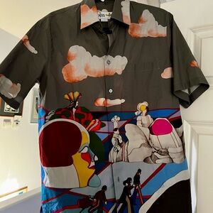 Stella McCartney - The Beatles Riccardo Printed Cotton-Poplin Shirt - Gray